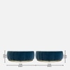 Brit Round Upholstered Coffee Table With Ms Base In Gold Colour & White Stone Top