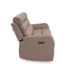Silvana Three Seater Motorized Fabric Recliner in Taupe Beige Colour