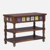 Rangrez Sheesham Wood Console Table in Provincial Teak Finish