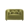 Homro Velvet 1 Seater Sofa in Mint Green Colour