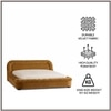 Casa Haven Relax King Size Bed in velvet With Engineered Hardwood Frame & Hydraulic Storage