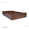 Mavora Double Bed With Storage In Columbian Walnut Finish