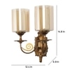 Eliante Modern Wall Lights Mild Steel & Glass Material Antique Gold & Champaign Finish