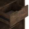 Satsuki Solid Wood Bar Cabinet (White & Walnut Finish)