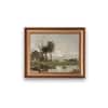 Artistry Grey Green River Landscape Canvas Wall Prints Canvas Wall Prints Set of 1 Multicolor Matte