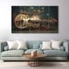The Castle Decor Guitar Music Art Wall Art Set of 5 27x48 Inch