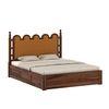 Heritage Sheesham Wood Queen Size Bed With Box Storage in Provincial Teak Finish