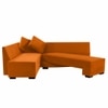 Melo 3 Seater Fold Out Sofa cum Bed  in Orange Colour