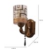 Eliante Modern Wall Lights Mild Steel & Glass Material Antique & Champaign Finish