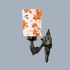 Devansh Metal Electric Wall Light in Antique Gold Colour with Multi Shade Count of 1 Light