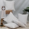 Set Of 5 Burnout Square Cushion Covers