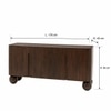 Akiyama Solid Mango Wood Sideboard with 4 Door in Provincial teak Finish