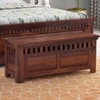 Madhavi Solid Wood Bench in Provincial Teak Finish