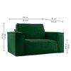 Skult Pull Out Sofa cum Bed in Green Colour
