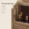 Macallan Solid Wood Bar Cabinet (Honey Oak Finish)