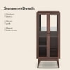 Boisdale Solid Wood Bar Cabinet (Walnut Finish)