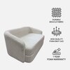 Elegantensemble Wood 2 Seater With Upholstery Non Storage Sofa In Grey Colour