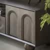 Isis Solid Wood TV Stand with 2 drawer 1 Drawer in Walnut Finish