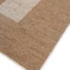 Jaipur Rugs Geometric Jute 5x7 Feet Peach And Mocha Dhurrie Carpet For Living Room And Home
