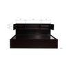 Kamira Solid Wood Queen Size Drawer Storage Bed In Melamine Finish