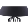 Henderson Black Fabric Shade Table Lamp with Black Iron Base