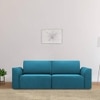 Cacef 3 Seater Pull Out Sofa cum Bed  in Turquoise Colour