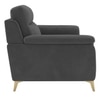 Niwara Velvet 1 Seater sofa in Dark Grey Color