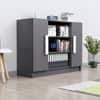 Hexa Engineered Wood Bookshelf in Slate Grey Colour