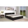 Hideki Goldline Queen Size Bed In Wenge Finish