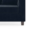 Windsor Luxe 2 Seater Fabric Sofa in Sea Port Blue Velvet Colour