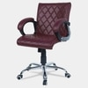 Vooilea Mid Back Executive Chair in Maroon Colour