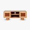 Luna Solid Wood TV Unit in Brown Colour