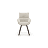 Bren Swivel Dining Chair In Ivory Colour
