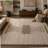 Handmade Wool Area Rug Modern Minimalist Beige 3 x 5 Feet Carpet