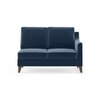 Abbey Sectional Sofa (Colour : Lapis Blue, Cushion : Soft, Seater : Left Aligned 2 Seater + Left Aligned Chaise)