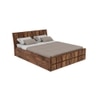 Meighen Platform Queen Size Storage Bed In Brown Finish