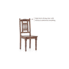 Bunai Solid Wood Dining Chair Set Of 2 In Teak Finish