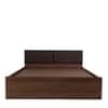 Lush Engineered Wood Queen  Size Bed With Box Storage (Walnut Finish)