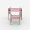 Topolino Toddler Activity Table & Chair in Oak and Pink