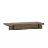 Moda Small Solid wood Wall Shelf In Danish Walnut Finish