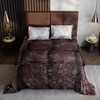 Stoa Paris Super King Size 100% Cotton Bedsheet with 2 Pillow Covers  Size Brown Beige