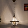 Costa Brass and Glass Pendant Light