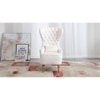 Jayeh High Back Chair in Cream Colour