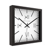 A Quiet Square of Time Roman Numerals Wall Clock