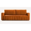 Beliss 3 Pull Out Sofa Cum Bed ith storage In Orange Colour