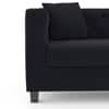 Windsor Premium 1 Seater Fabric Sofa in Deep blue velvet Colour