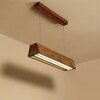 Sirius 24 Brown Wooden LED Hanging Lamp