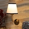 Devansh Metal Electric Wall Light in Gold Colour with Multi Shade Count of 1 Light