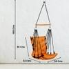 Swingzy Made in India Soft Polyester Hanging Swing for Adults Orange