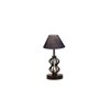 Tatum Blue Jute Table lamp with Iron Base